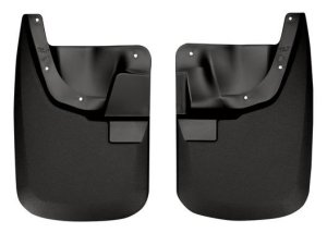 Ford F-250 Super Duty Mud Guards - Front - Husky Liners - Custom-Molded, FormFit Design, Husky Shield - Paintable Matte Finish - `11-`12